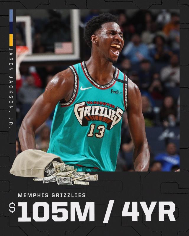 九游娱乐官网-4年1.05亿提前续约杰克逊 灰熊的承诺铸就双赢